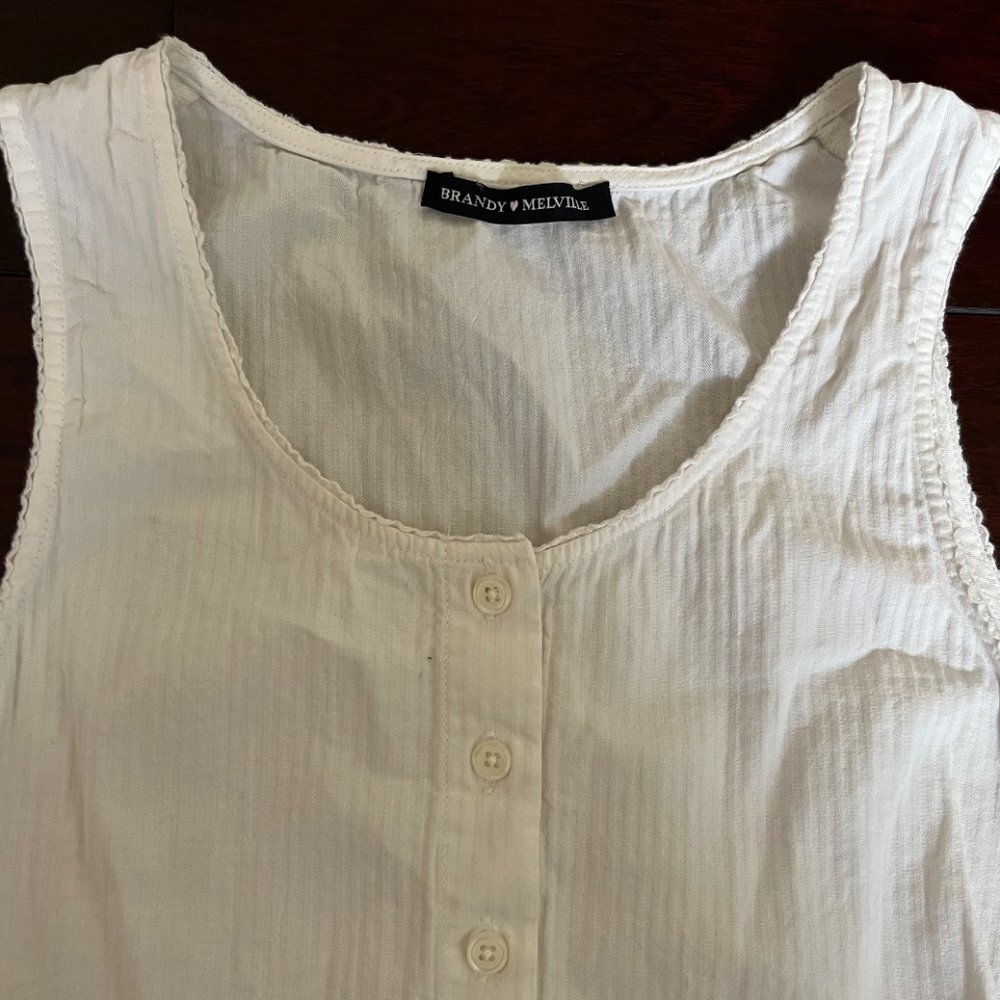 Brandy Melville Linen Tank Top
